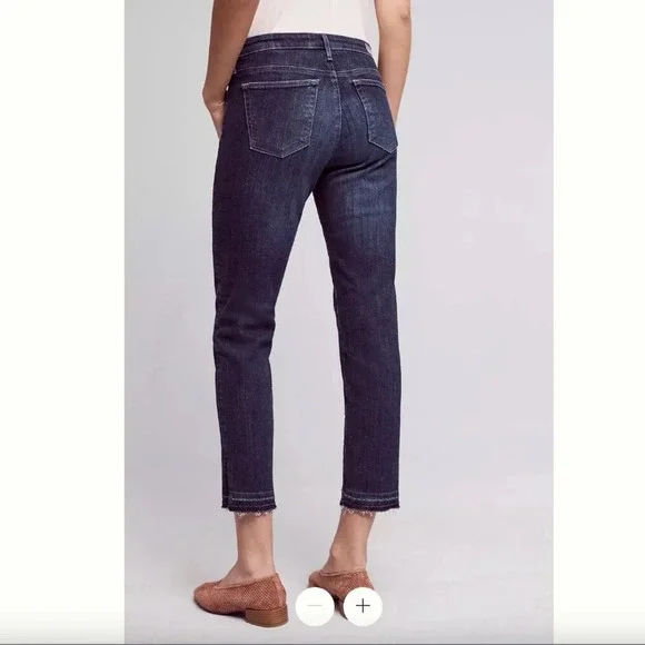 AG The Stevie Mid Rise Slim Straight Capri Jeans Size 27 Medium Wash - Picture 2 of 9